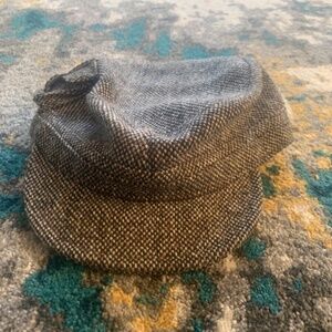 Broner Wool Blend Brown Tweed Hat Cap XL XLarge Lined Adjustable